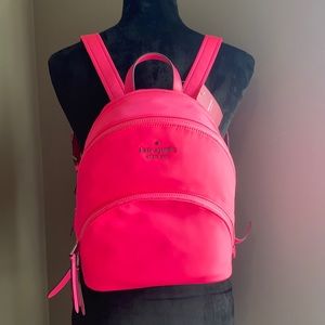 NEW Hot Neon Pink / Fluorescent Kate Spade Medium Backpack!